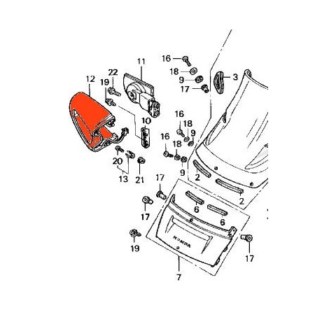 Service Moto Pieces|Support clignotant / Retroviseur - Coque - Droit - ST1100|Produit -999 - Plus disponible|159,00 €