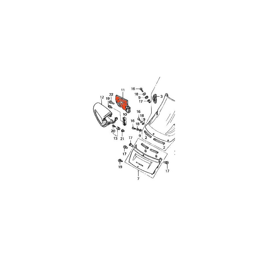 Retroviseur - Droit - ST1100 Retroviseur - Droit - ST1100