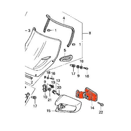 Service Moto Pieces|Retroviseur - Gauche - ST1100|ST1100 - Pan European - (SC26)|124,63 €