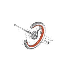 Service Moto Pieces|Roue Avant - Vis de tenue de disque de frein - M8 x104mm|Roue - Avant|2,80 €