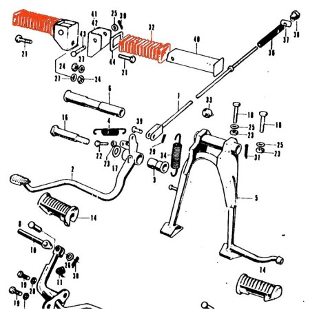 Service Moto Pieces|Cale pied - Caoutchouc - (x1)|Cale Pied - Selecteur|5,10 €