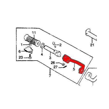 Service Moto Pieces|Cale pied - Support - Droite|Cale Pied - Selecteur|50,90 €