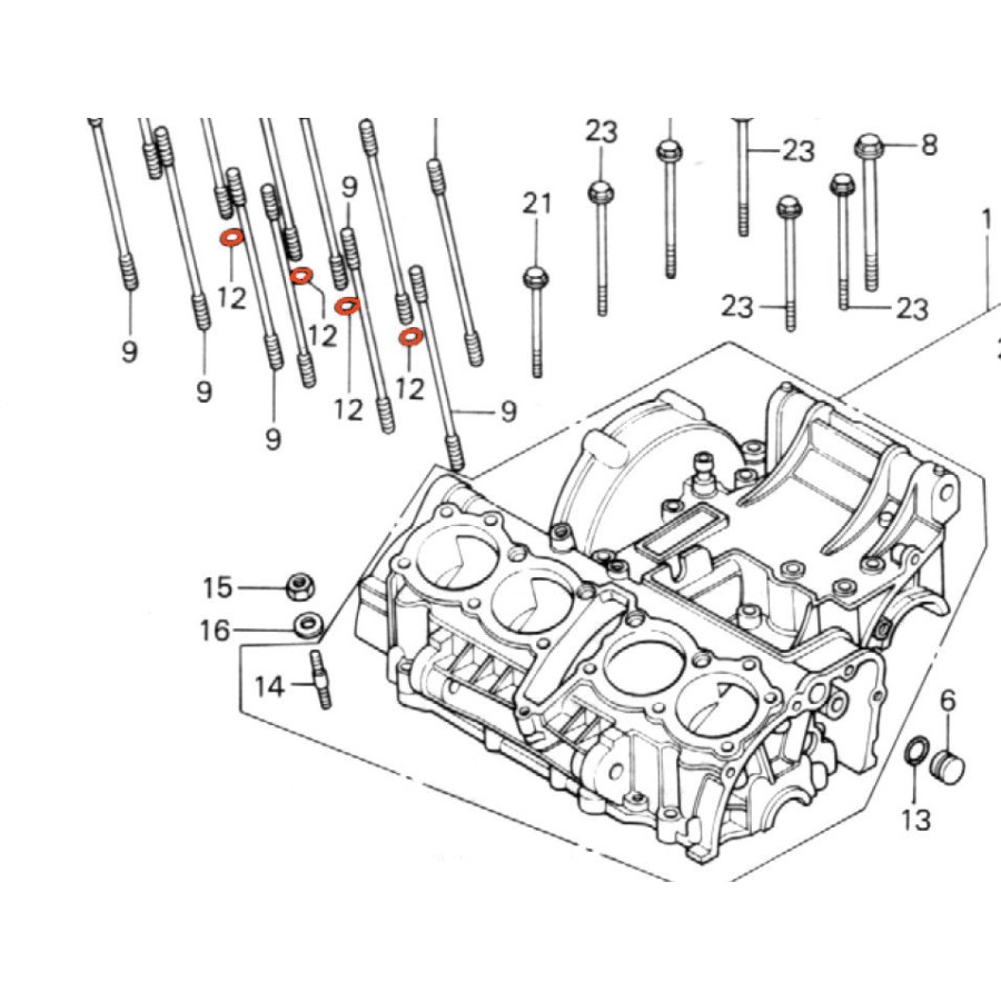 Service Moto Pieces|Moteur - (+0.00) - Kit Piston + Segment - CB900F|1979 - CB900 Fz|71,10 €