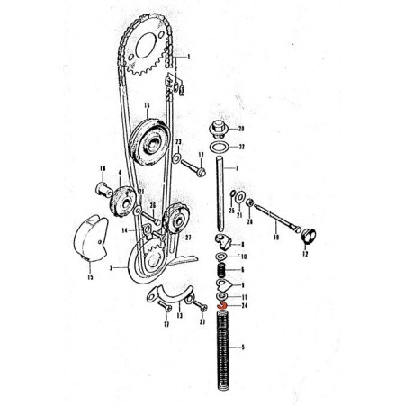 Moteur - Distribution - Clips ø 5mm - 