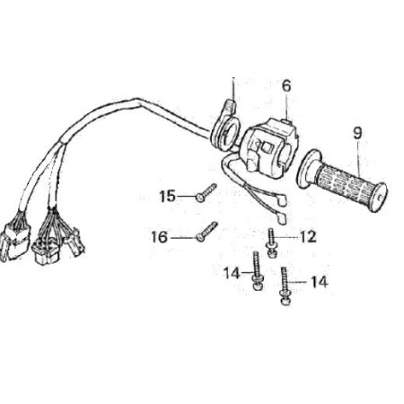 Service Moto Pieces|Comodo - Gauche - VT250F - 1982|comodo|145,90 €