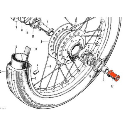 Service Moto Pieces|Roue avant - Ecrou de serrage Axe|Roue - Avant|29,90 €