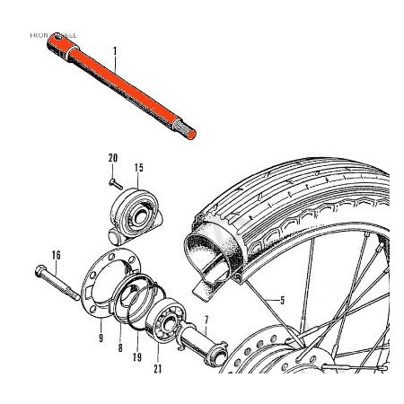 Service Moto Pieces|Roue Avant - Axe |Roue - Avant|96,00 €