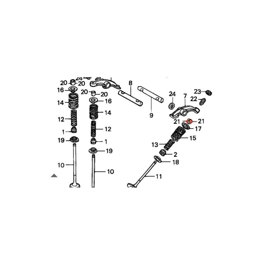 Service Moto Pieces|Soupape - Rondelle de Ressort Ext. - CB 750/900 ....|Couvercle culasse - cache culbuteur|4,90 €