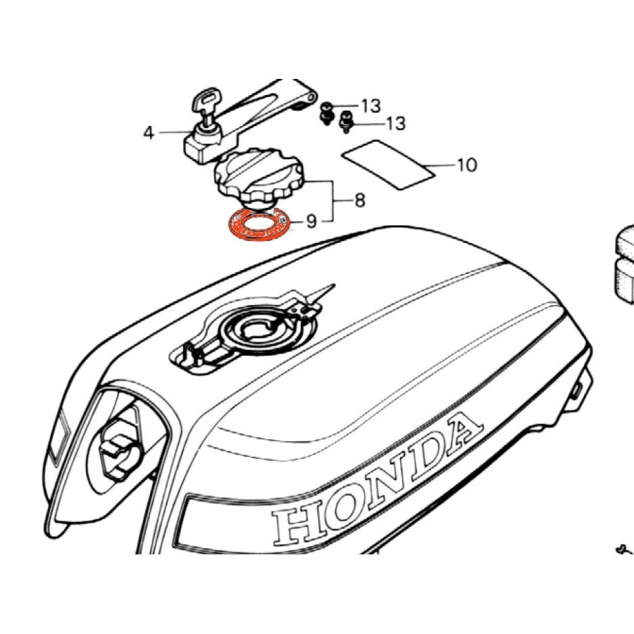 Service Moto Pieces|CB750 F - (RC04) - (DOHC) 