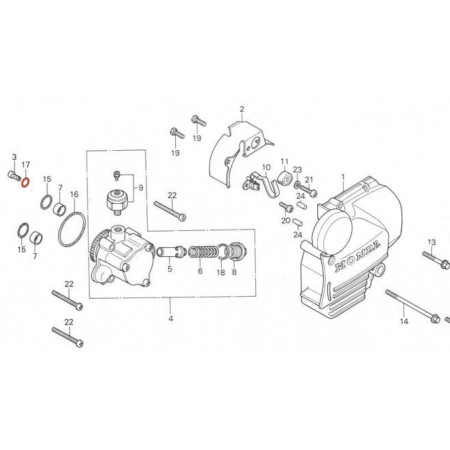 Service Moto Pieces|Moteur - Pompe a huile - Joint - ø7.00 x 1.70|Joint - Carter|2,70 €