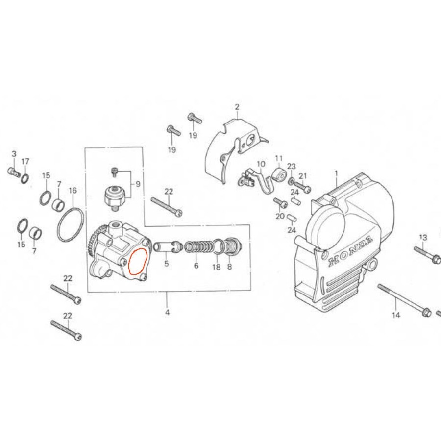 Service Moto Pieces|Joint torique ø 8.00 x 2.20mm|Joint Torique|1,40 €