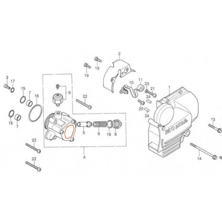 Service Moto Pieces|Moteur - Joint torique de Pompe a huile - ø 45.00 x2.50 mm|Joint Torique|5,62 €