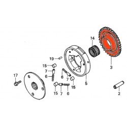 Service Moto Pieces|Demarreur - Roue Libre - Kit de Réparation - Galet 15x13.00mm|roue libre|42,10 €