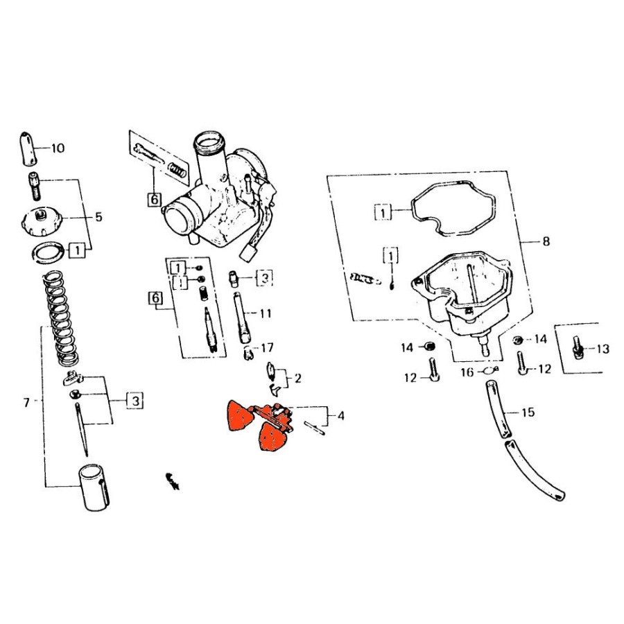 Service Moto Pieces|Carburateur - Flotteur - Yamaha - XT350 - XT550 - XT600...SRX..|Flotteur|24,90 €