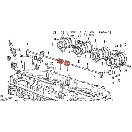 Pipe d'huile - Joint - CB350F / CB400F/F2 