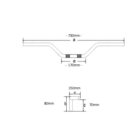 Guidon - ø22mm - 