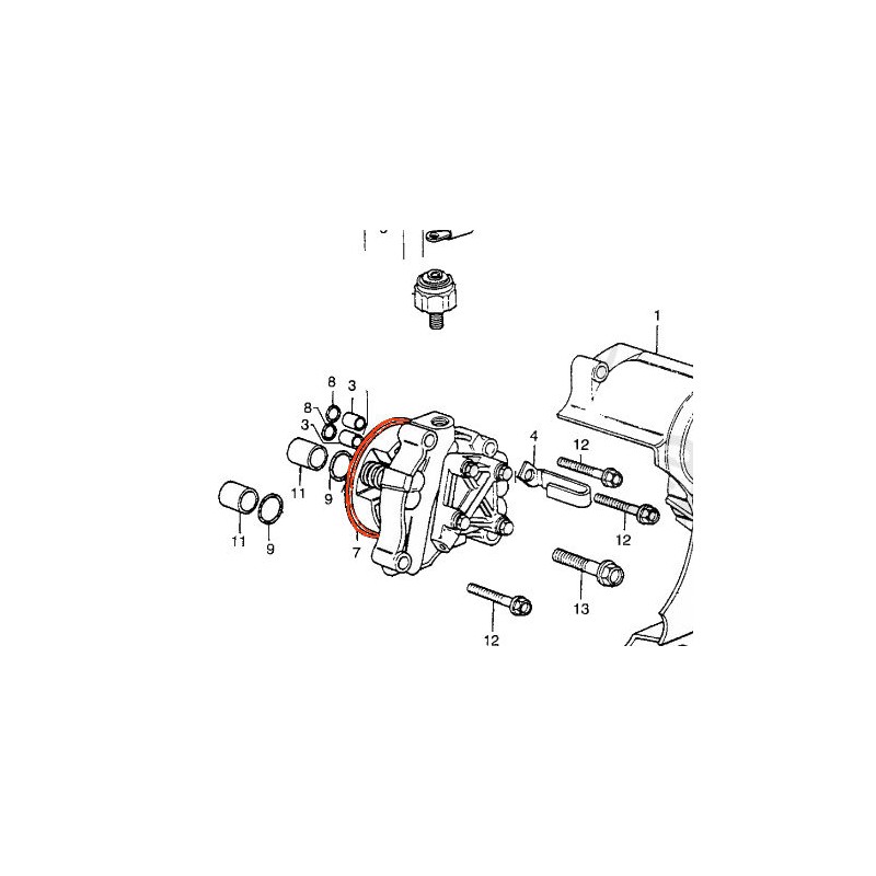Service Moto Pieces|Moteur - Pompe a huile - Joint torique - ø 63.00 x2.50 mm|Joint Torique|6,80 €
