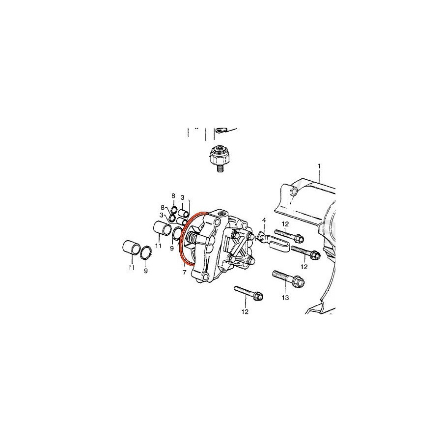 Moteur - Pompe a huile - Joint torique - ø 63.00 x2.50 mm