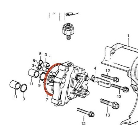 Service Moto Pieces|Moteur - Pompe a huile - Joint torique - ø 63.00 x2.50 mm|Joint Torique|6,80 €