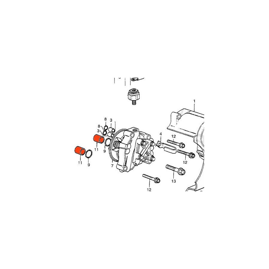 Service Moto Pieces|Moteur - Joint de goujon de cylindre - (x1) - CB400N/T - CM400|Joint - Carter|5,20 €