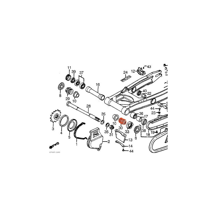 Service Moto Pieces|Bras oscillant - Kit Roulement de remplacement - TDR125 - XT600-660-750 ...|bras oscillant - bequille|32,90 €