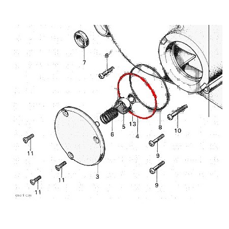 Service Moto Pieces|Joint Torique - Filtre a huile - ø 63.00 x2 .00 mm|Joint Torique|10,00 €