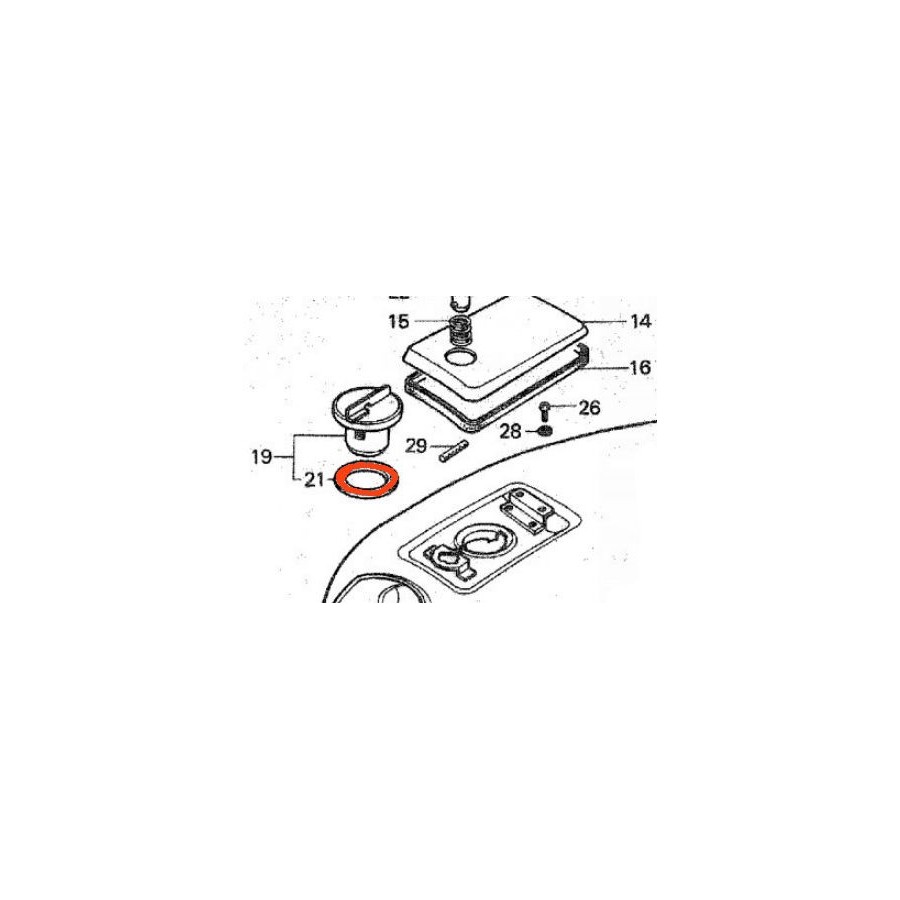 Reservoir - Essence - Joint de bouchon Reservoir - Essence - Joint de bouchon