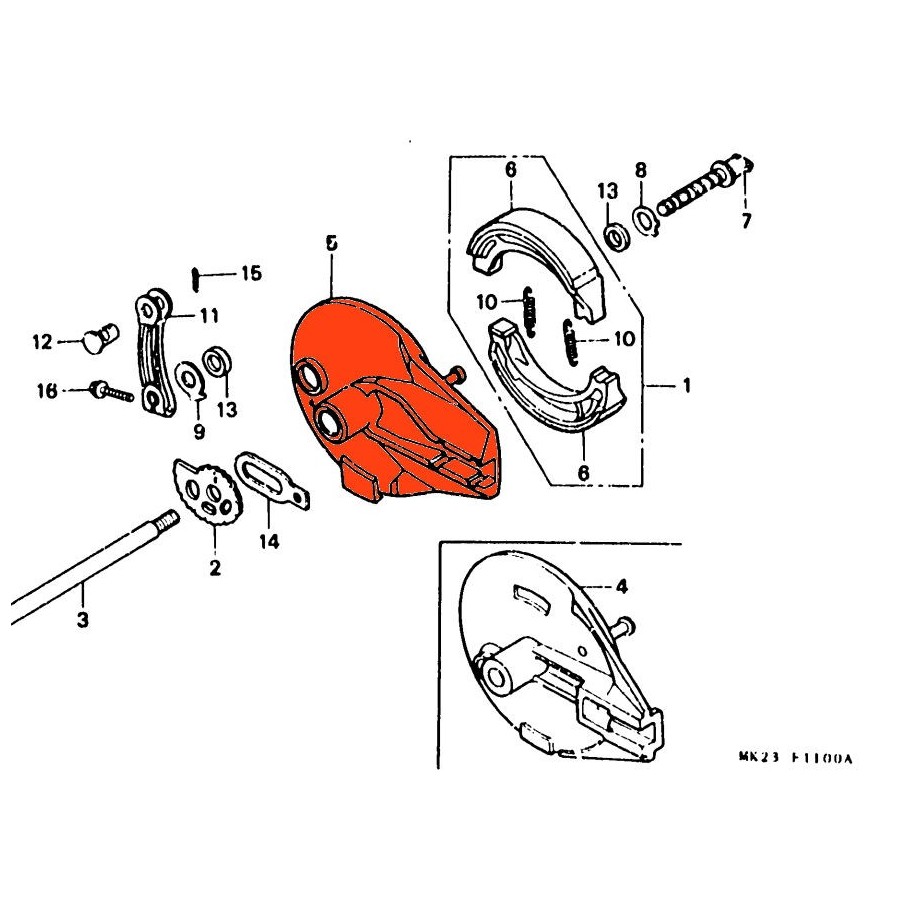 Service Moto Pieces|Transmission - Pignon - JTF 1309 - 520 - 15 dents|1991 - XR 600 Rm|14,50 €