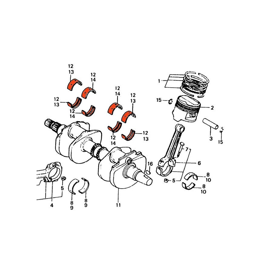 Service Moto Pieces|ZZR600 D - (ZX600D) - 1990-1992 - Pipe admission  - (x4) - 16065-1213|Produit -999 - Plus disponible|132,00 €