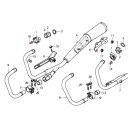 Echappement - Ecrou de collerette - (x1) - M10 Borgne