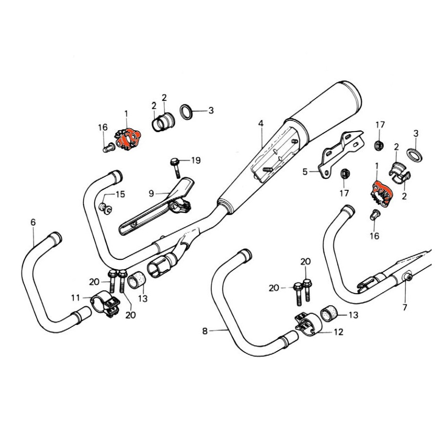 Service Moto Pieces|Clignotant - Arriere - Droit/Gauche - XL125 - XL200 - XL250 - XL500|Produit -999 - Plus disponible|24,90 €