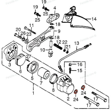 Service Moto Pieces|Rondelle - plate (x10) - DIN125 - zingué - ø 10.50 x20.00 - ep. 2.00 mm|Rondelle Cuivre|3,00 €