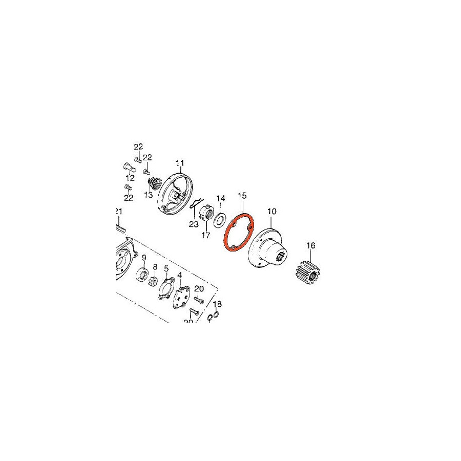 Moteur, Joint de Pompe a huile - CB125, XL125,..., XL185, XL200, ..... Moteur, Joint de Pompe a huile - CB125, XL125,..., XL185, XL200, .....