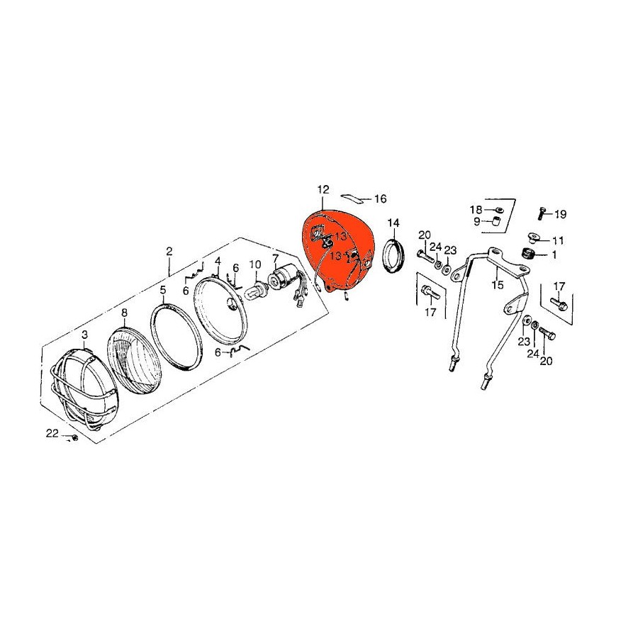 Service Moto Pieces|Moteur - Embrayage - Joint de carter -  - CB125 ... - ... - XL125 ...|joint carter|10,02 €