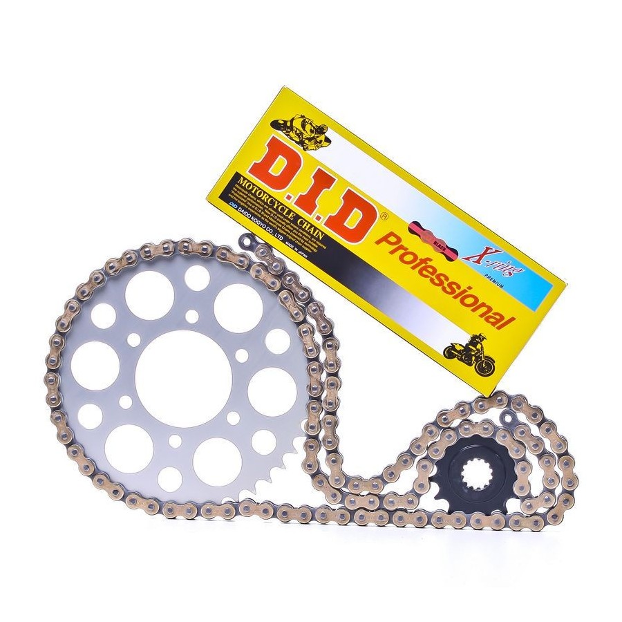 Service Moto Pieces|Transmission - Kit Chaine - DID-VX3 - 525-108-40-15 - Noir/Or - Ouvert|Kit chaine|160,00 €