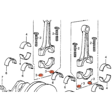 Moteur - Bielle - Ecrou - (x1)