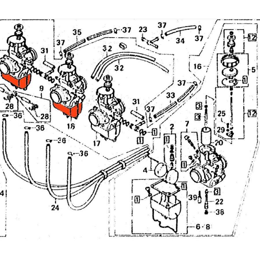 Service Moto Pieces|Carburateur - Joint de cuve - 256-14984-01 - XS650 - XS750|Joint de cuve|3,80 €