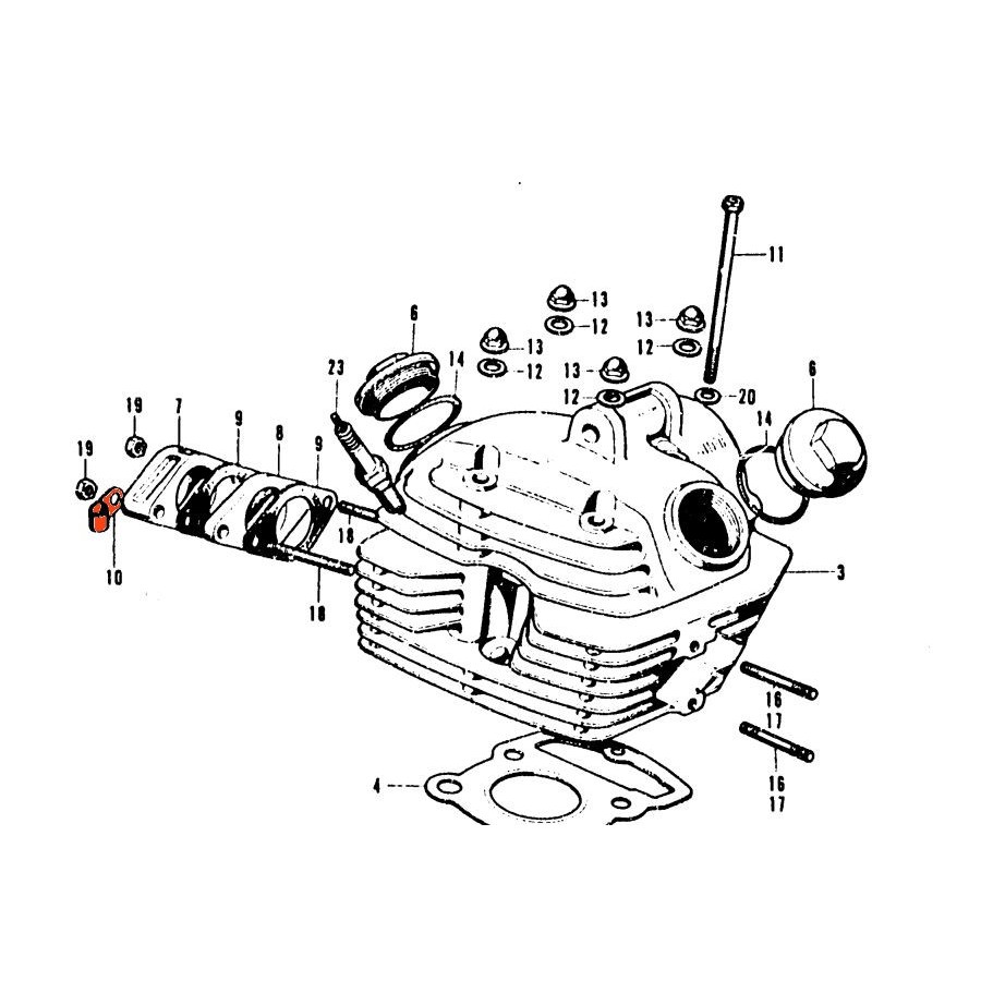 Service Moto Pieces|Moteur - Bloc cylindre - "351" - CB125K5|Moteur|1 479,00 €