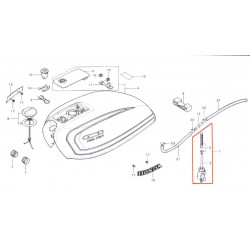 Service Moto Pieces|Poignée Accelerateur  - XM2 -  tirage rapide "domino" - 2 cables - course 53/55/63° - Doré|Tirage Rapide|126,00 €
