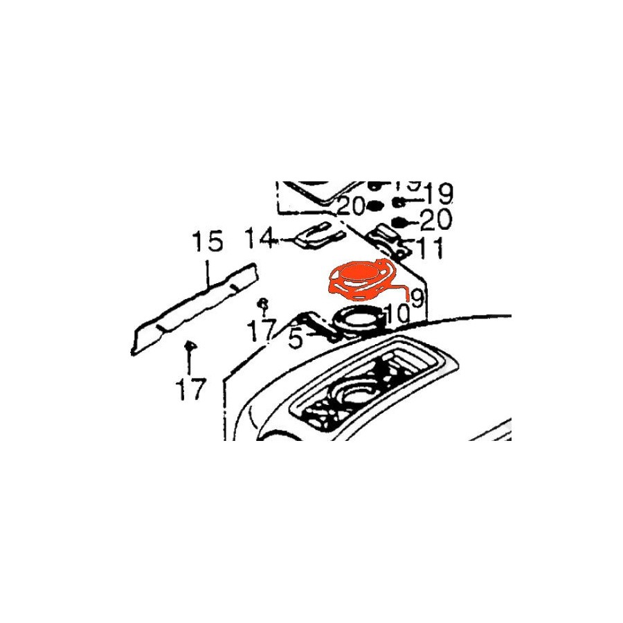 Service Moto Pieces|Robinet essence - Ressort de membrane - 92081-1171|Reservoir - robinet|3,10 €