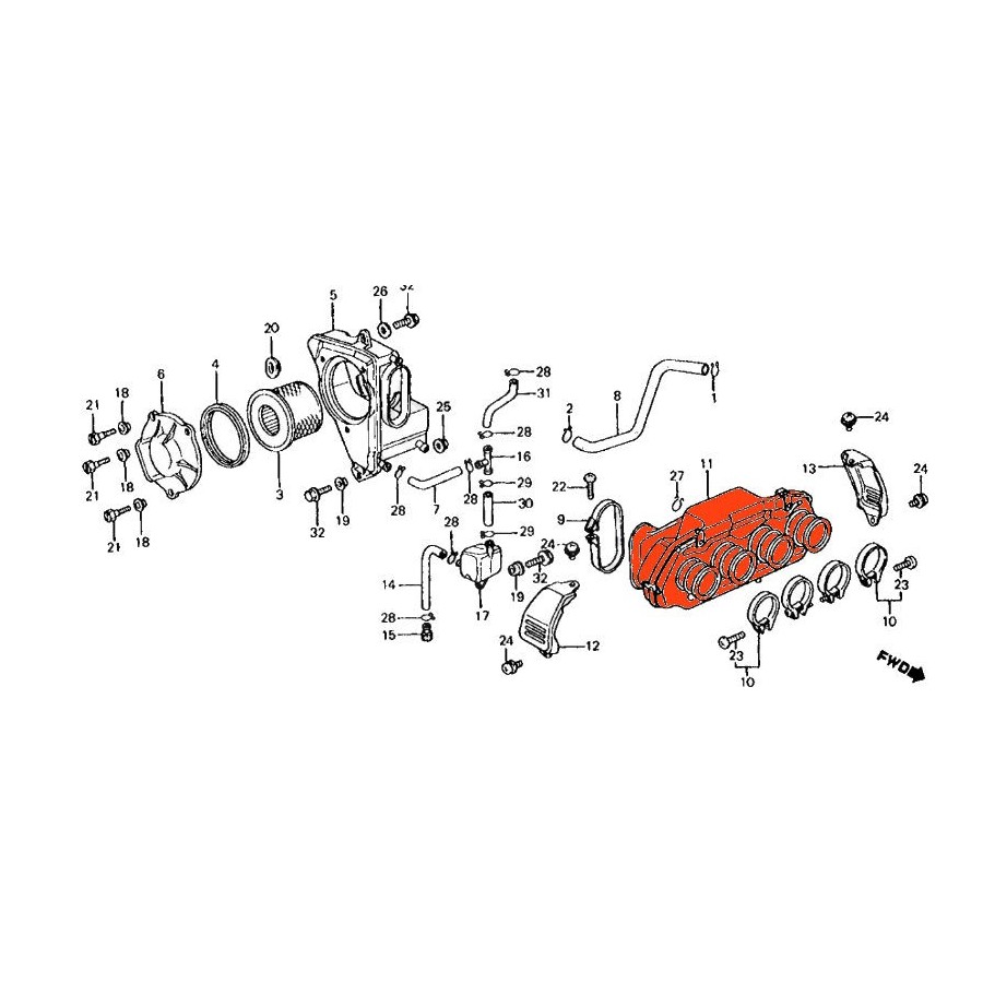 Service Moto Pieces|Moteur - Goupille d'assemblage - ø 8.00 x20.5mm|Goupille|4,10 €