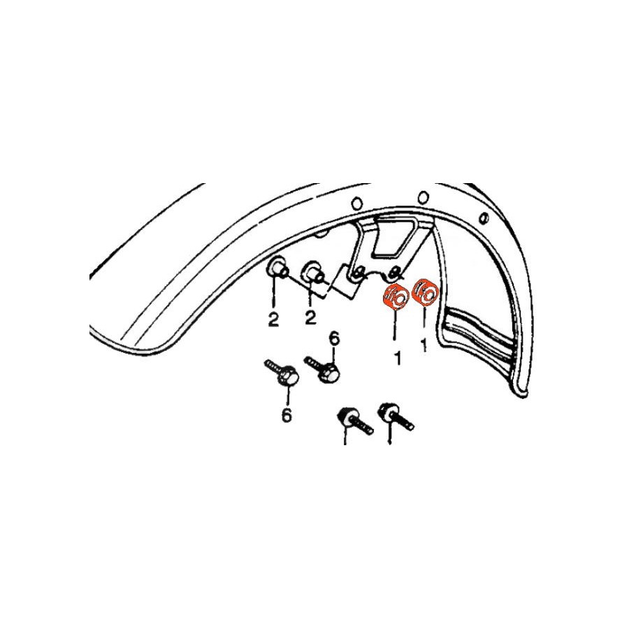 Service Moto Pieces|Bequille - Laterale - Ecrou pour Vis de fixation|bras oscillant - bequille|0,80 €