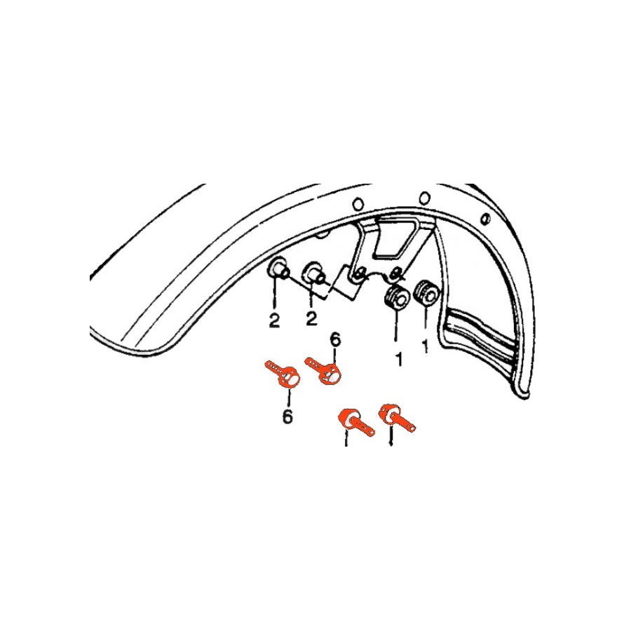 Service Moto Pieces|Garde Boue - Avant - (x1) - Rondelle de centrage|Garde boue|5,90 €