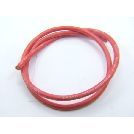 Service Moto Pieces|Bougie - cable SILICONE ø 7mm -  Rouge - 1metre - fil de bougie|Fil de Bougie|7,12 €