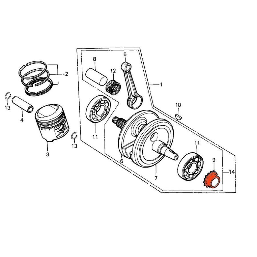 Service Moto Pieces|XL200 R - (MD06)