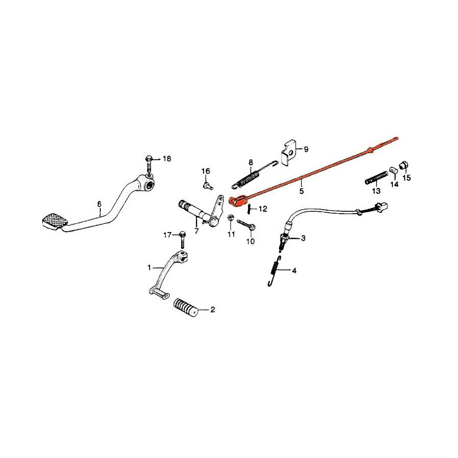 Service Moto Pieces|Frein - Machoire - 130x28 - EBC - DT125 ... Rd125 - XT125 XT250 XT350|Machoire|22,30 €