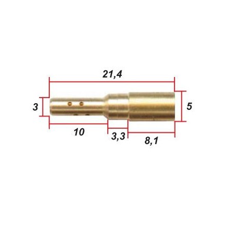 Service Moto Pieces|Keihin - ø 0.45 - jet de gaz - Carburateur |lg 21.4mm|3,51 €