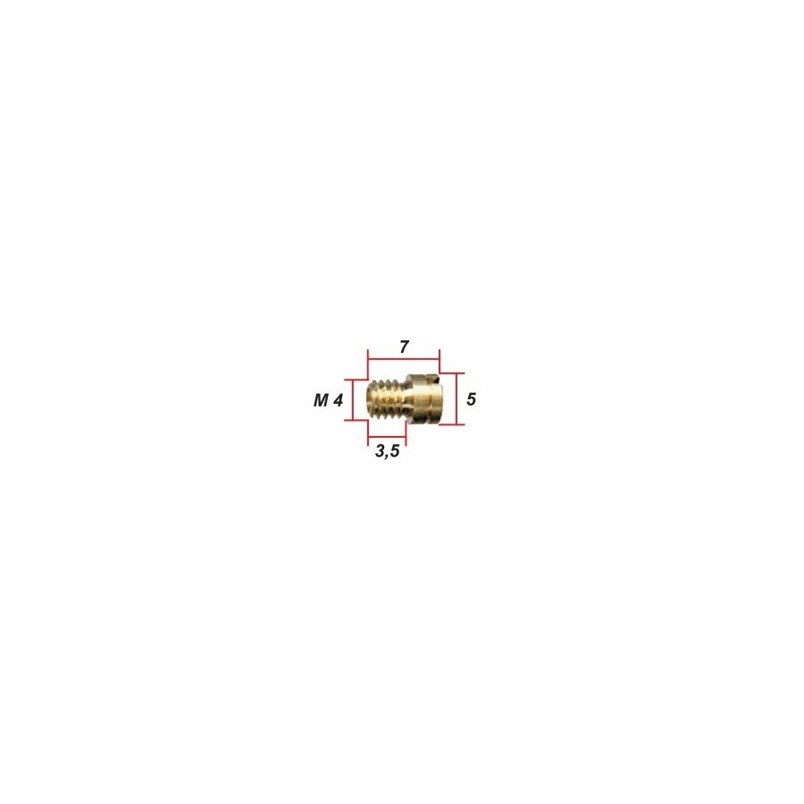 Gicleur - 99-101-116 - M4 - ø 0.60 Gicleur - 99-101-116 - M4 - ø 0.60