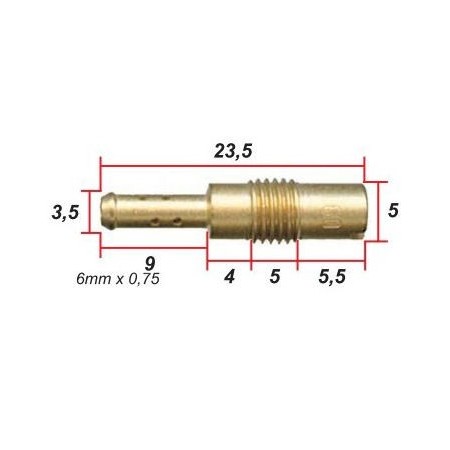 Service Moto Pieces|Gicleur - 99-101-116 - M4 - ø 0.55|Gicleur a Visser - M4|3,51 €