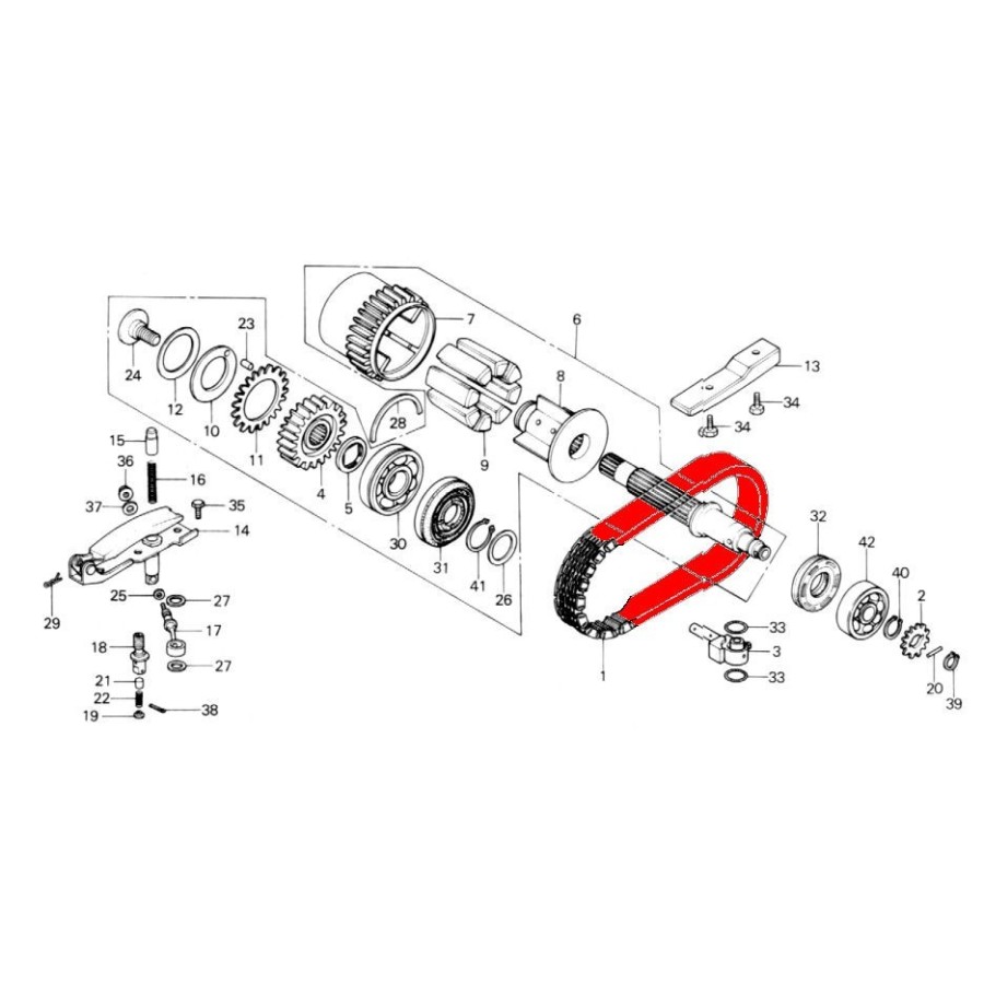 Service Moto Pieces|Moteur - Transmission - Amortisseur de couple - (x8) - CB350-400-500-550-650K four|Transmission - boite a vitesse|57,60 €